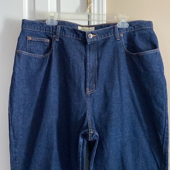 Vintage St. John’s Bay Dark Wash Bootcut Plus Size 1X Jeans 100% Cotton Tall - Picture 3 of 7